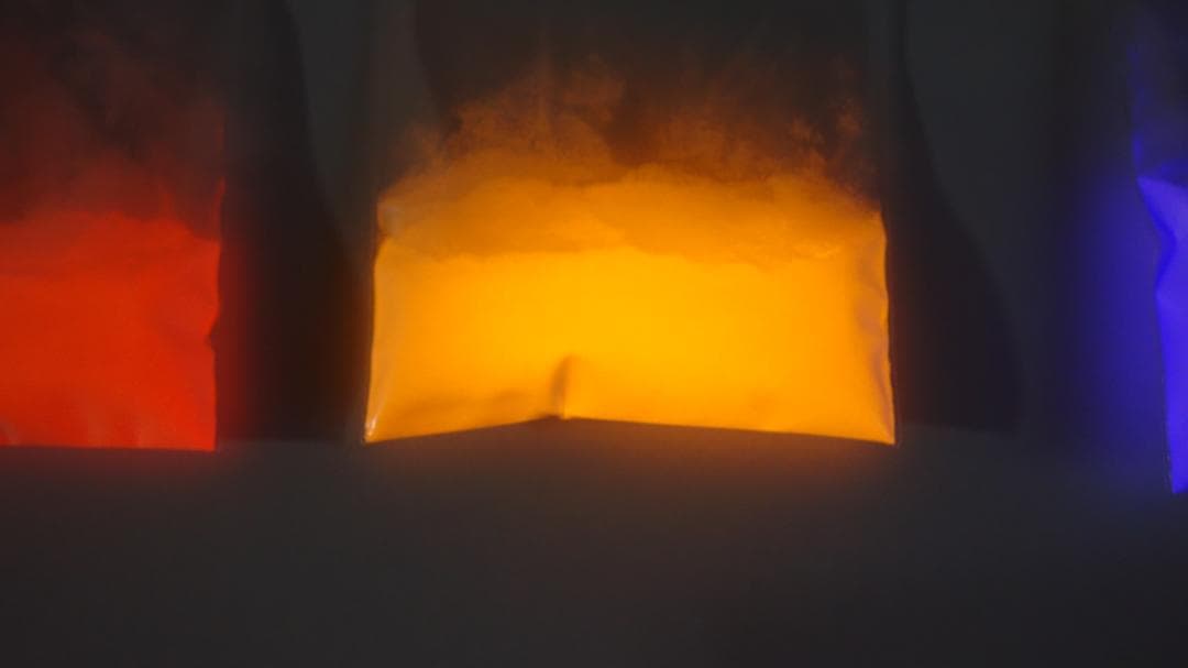 本年最終の入荷分♪ 蓄光 ゾックスフォスファー オレンジ発光 ２０μm 　１ｋｇ フエキクラシック ルームソックス オレンジ