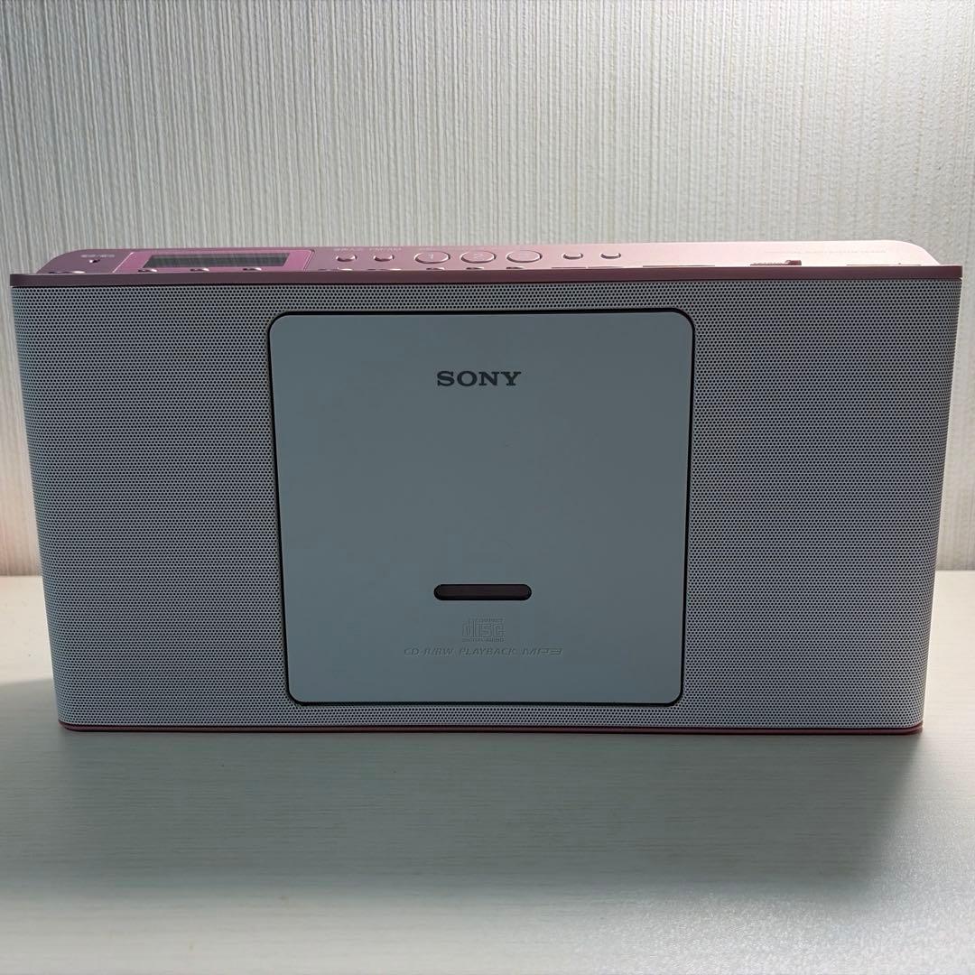 SONY ソニーオーディオシステム ZS-E80 CDプレイヤー ラジオ ピンク