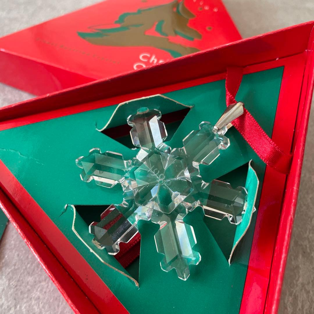 新品未使用 クリスマスオーナメント 1992年 雪の結晶 箱付き - メルカリ