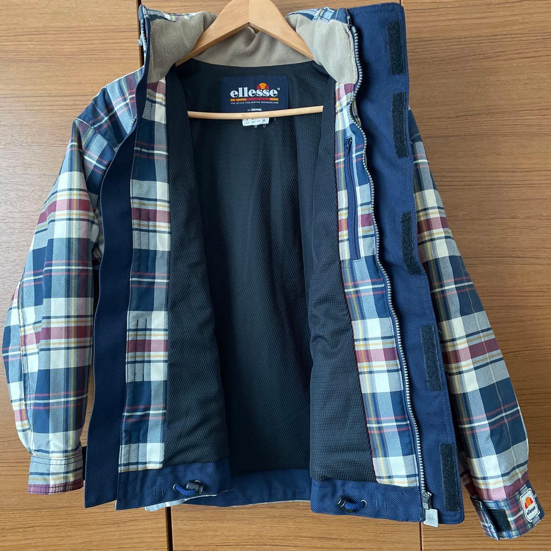 ellesse チェック柄 フード付きスキーウェア上下 - メルカリ