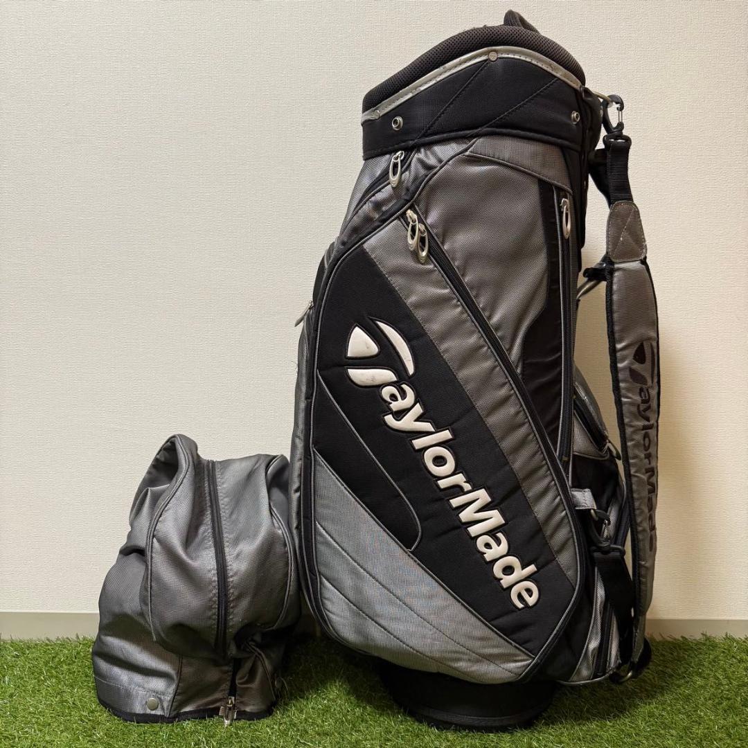 TaylorMade テーラーメイド キャディバッグ ゴルフバッグ　フードあり TaylorMade（テーラーメイド） ゴルフ サークルロゴ キャディバッグ