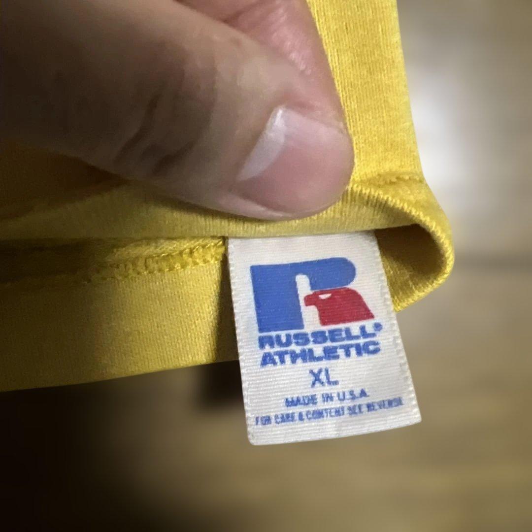 80s Russel athletic ラッセル フットボール 菅田将暉 黄色