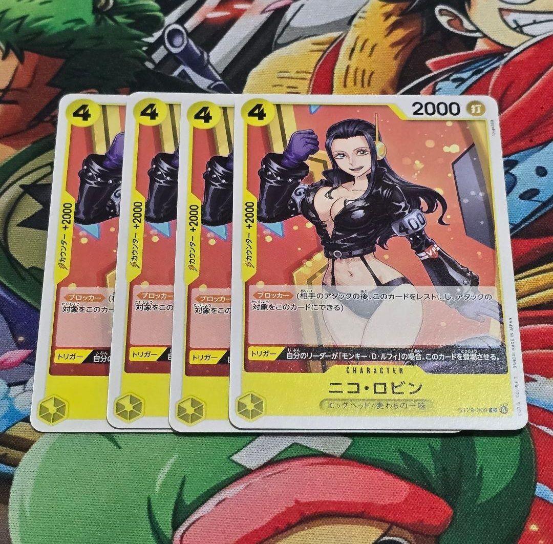 ST29-009 C ニコ・ロビン 4枚 ワンピースカード ST29 - メルカリ