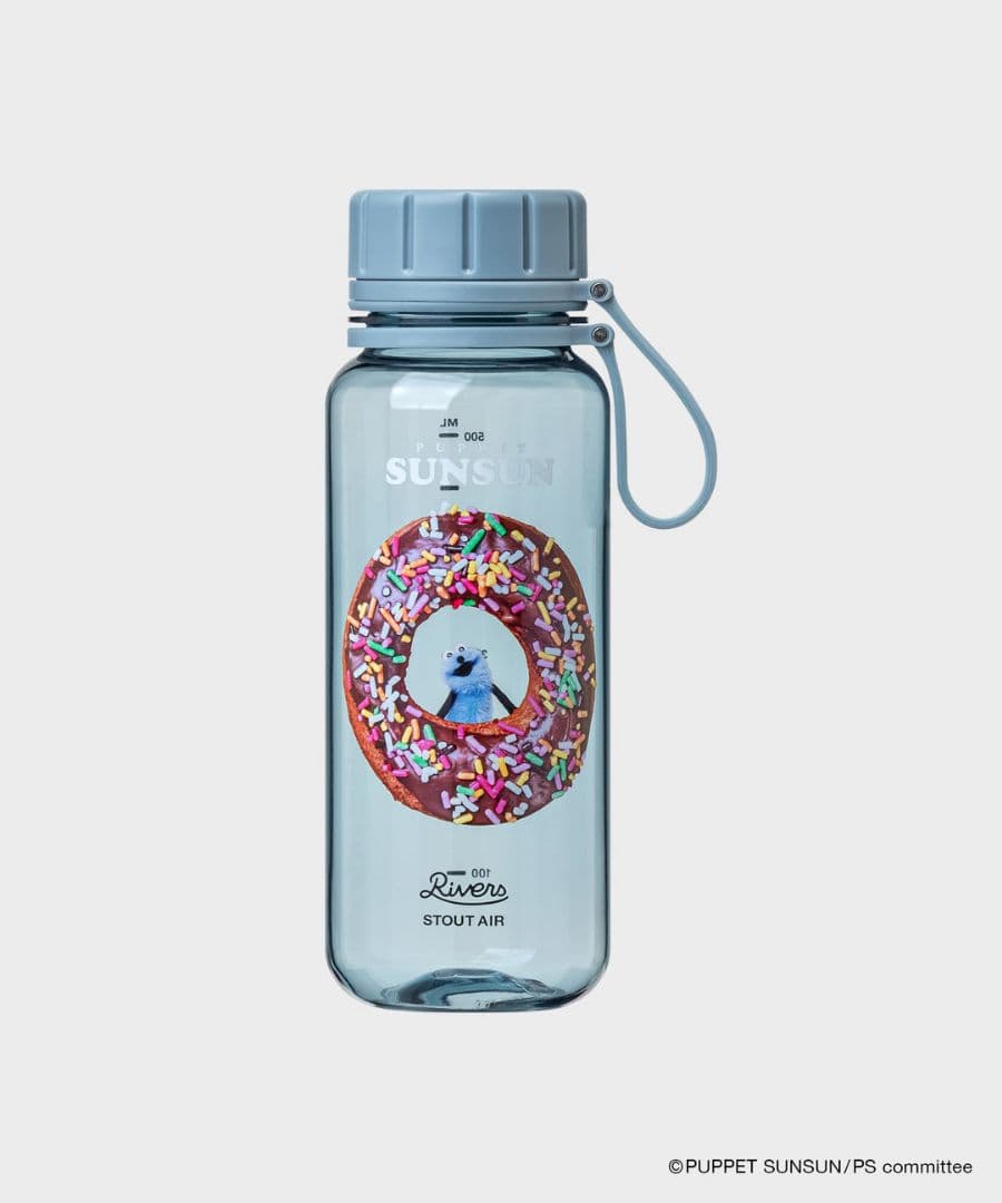 パペットスンスン スタウト エア 550ml クリアボトル 水筒 ドーナツ