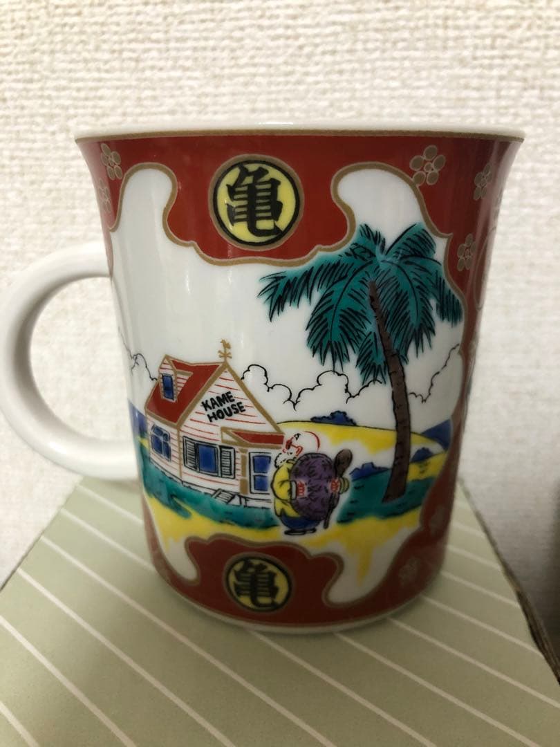 ドラゴンボール マグカップ 九谷焼 金襴龍珠図 開運七龍珠図 孫悟空