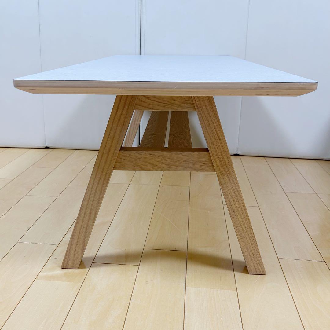 Francfranc スターク コーヒーテーブル メラミン天板 オーク W90