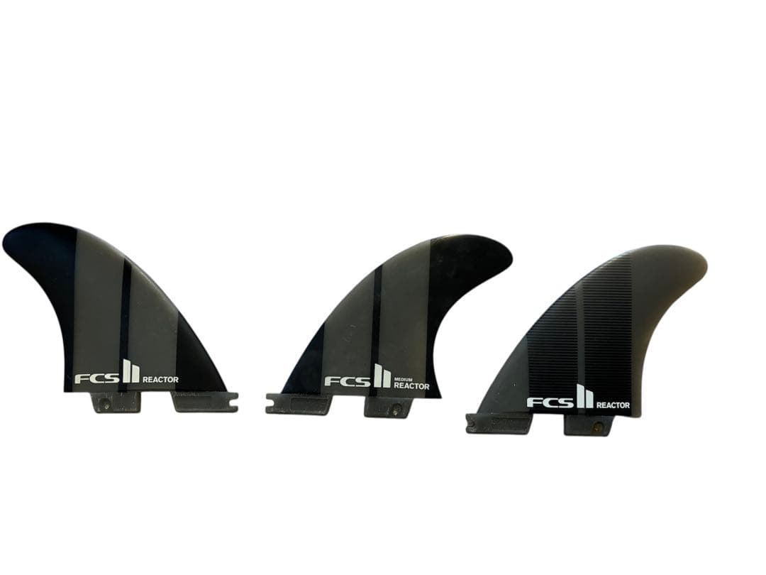 FCS II REACTOR サーフボードフィン バラ3枚セット 単品5000円 FCS II Reactor White Edition Tri Fin Set - FCS JAPAN