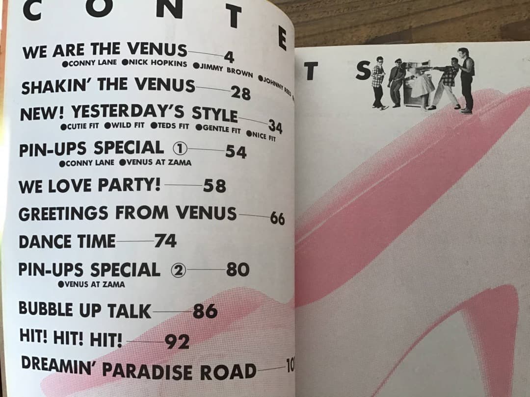 S/写真集/ヴィーナス/アメリカンジュークボックス/1982年/CONNY
