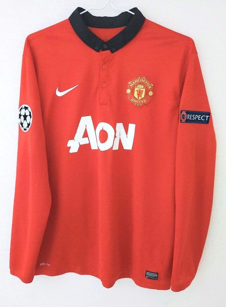 激レア】マンU ルーニー 13/14 CL仕様 長袖ユニフォーム XLサイズ
