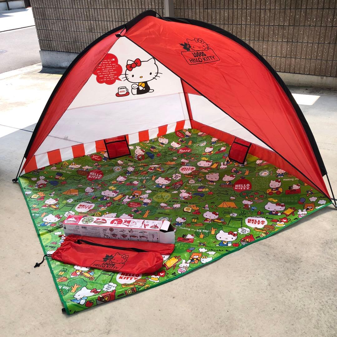 ハローキティ LOGOS UVカットサンシェルター テント - メルカリ