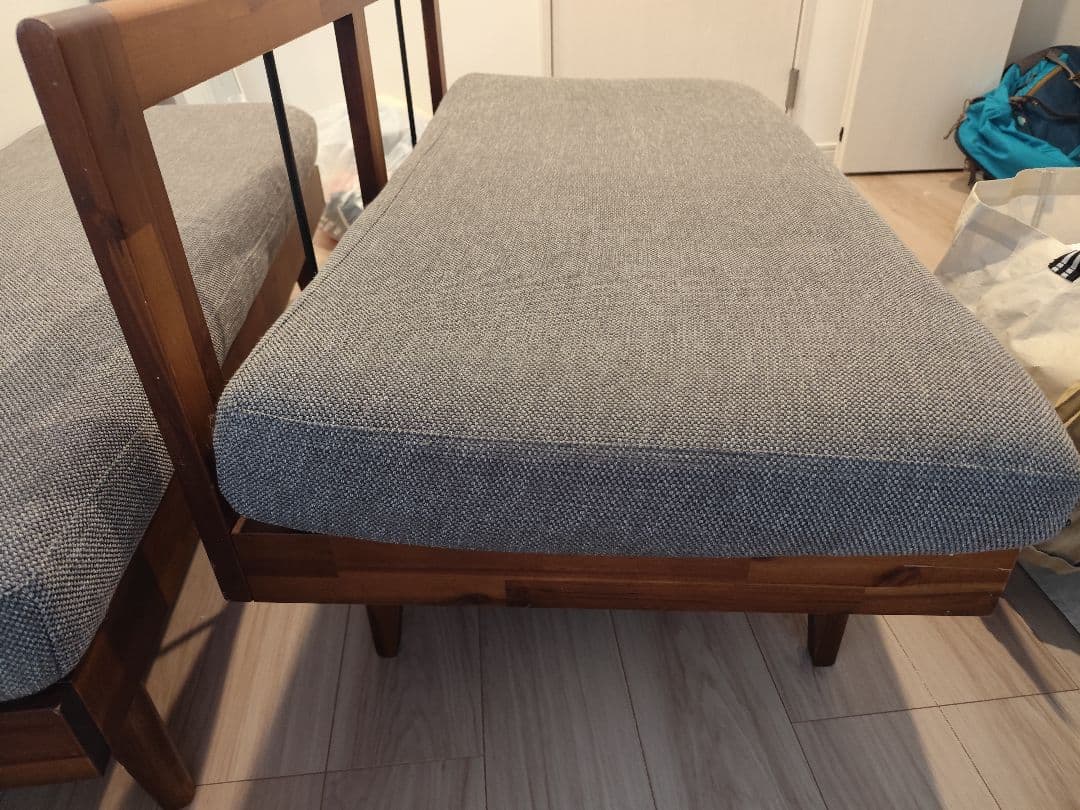 関東圏限定】ウニコ SWELLAベンチ＆バックレストベンチセットW1200