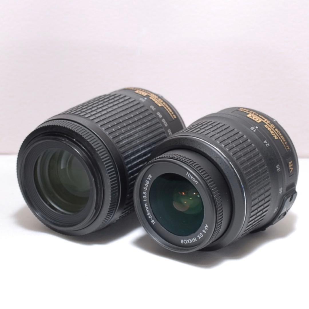 美品✨スポーツ観戦におすすめ✨Nikon D3200✨ダブルレンズ✨ニコン