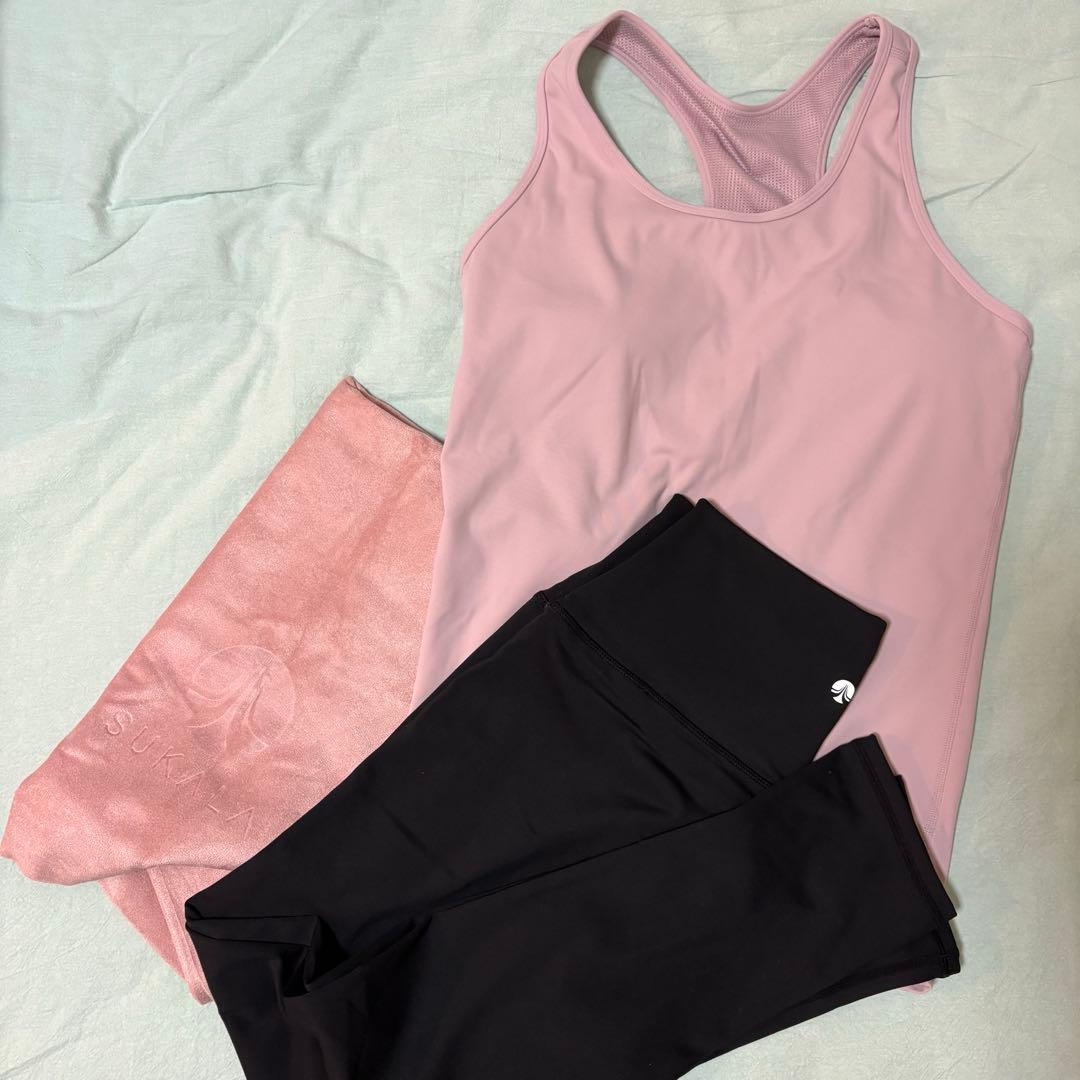 SUKALA ヨガセット（タンクトップ・レギンス・ヨガラグ) LAVA SUKALA】クロップドタンク＆レギンスセットアップ: ヨガウェアLAVA公式