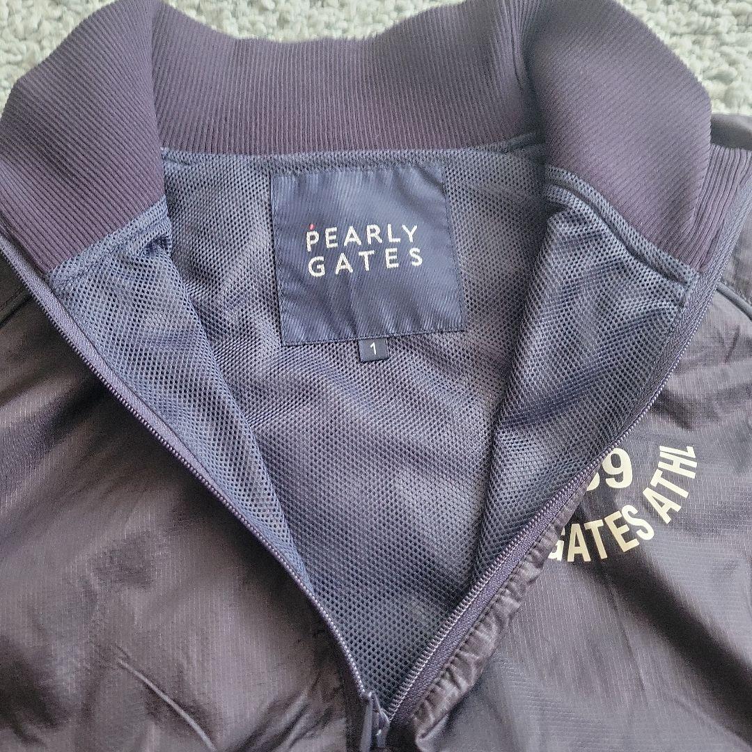 美品】パーリーゲイツ ウインドブレーカー 紺 サイズ1 - メルカリ