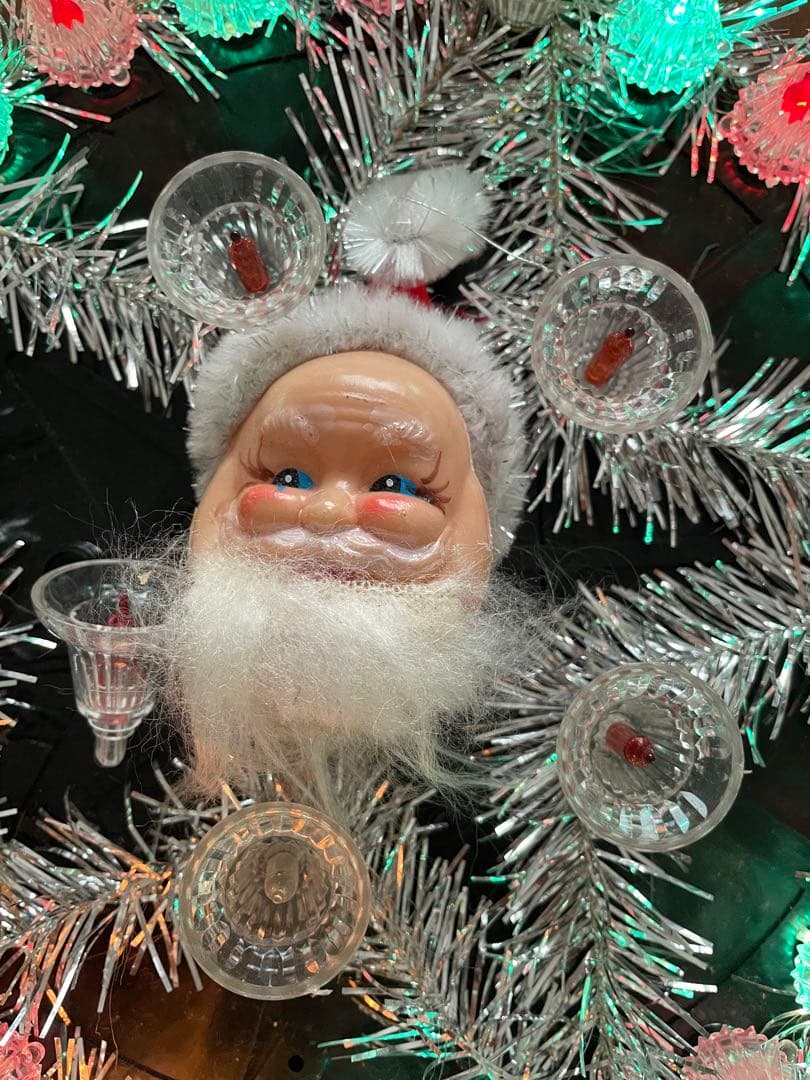 ビンテージ 電気 クリスマスイルミネーション サンタクロース 昭和