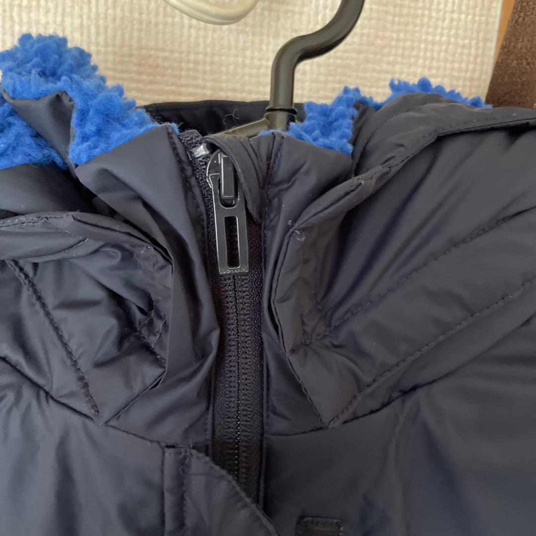 adidas ネイビー ベンチコート フード付き - メルカリ