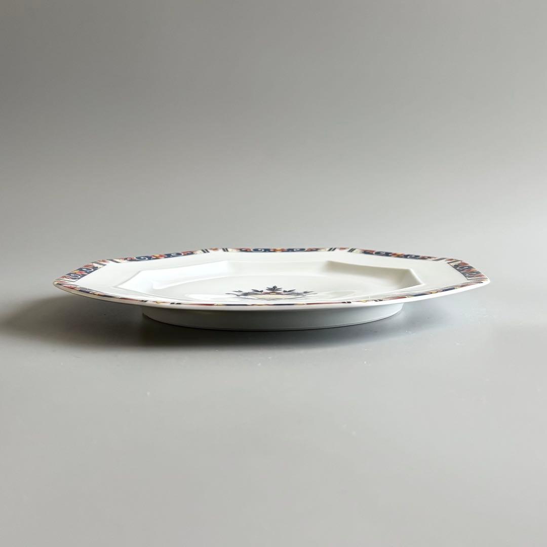 フランス名窯 リモージュ×ジャポニズム シャスタニエ 八角プレート