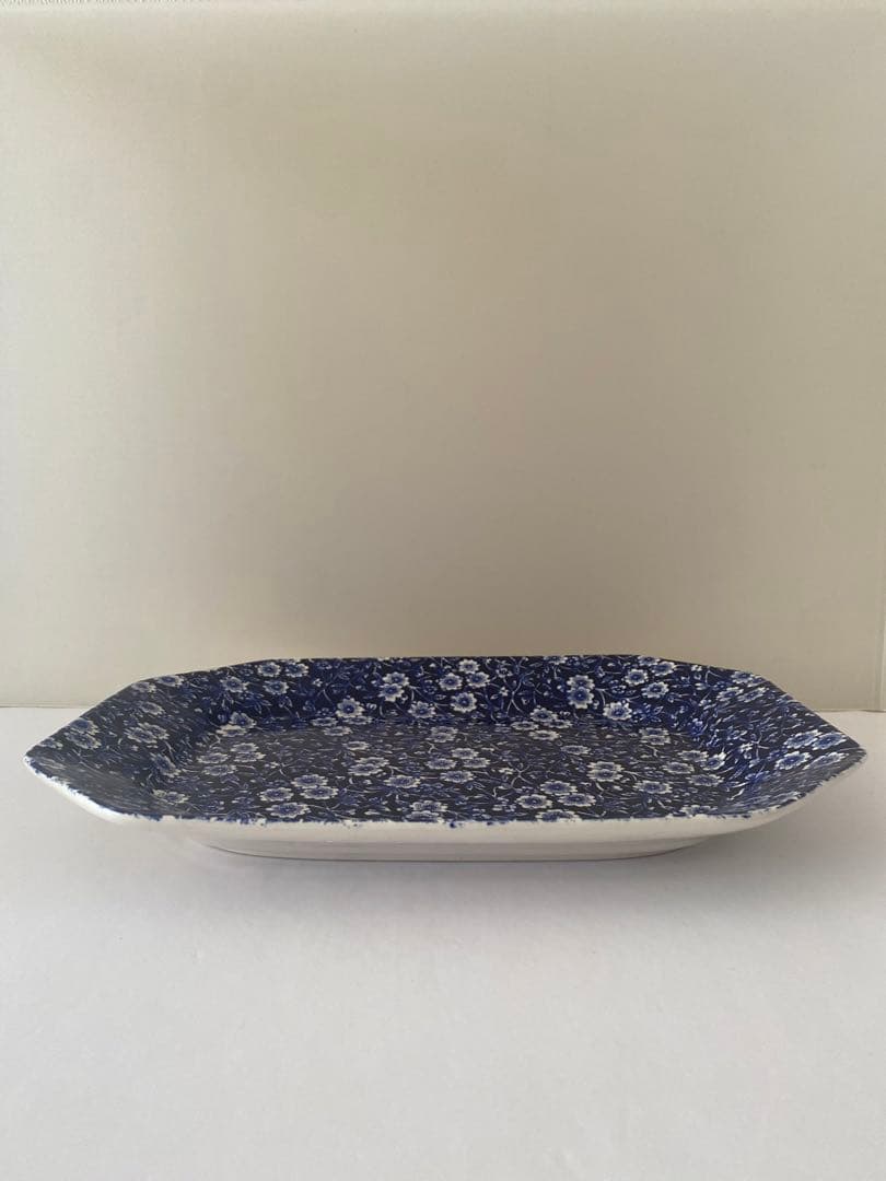 バーレイ Burleigh ブルーキャリコ スクエアディッシュ 廃盤品 - メルカリ