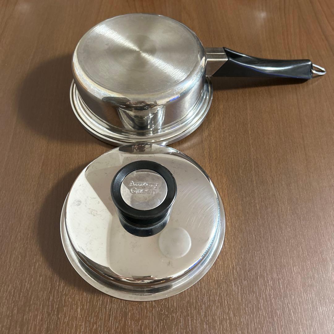 アムウェイ Amway 無水鍋 クィーンクックウェア 小ソースパン蓋付き