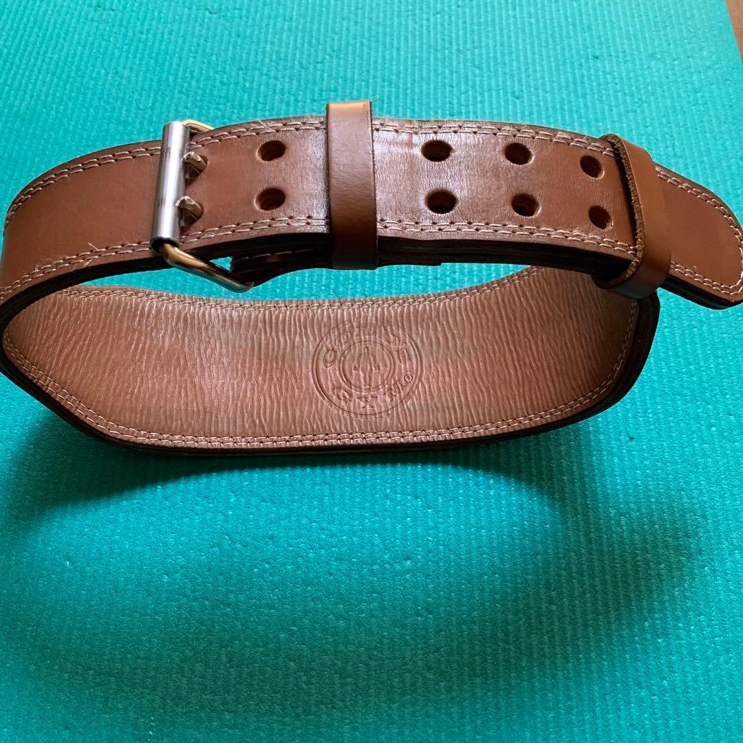 ゴールドジム プロレザーベルト Lサイズ - メルカリ