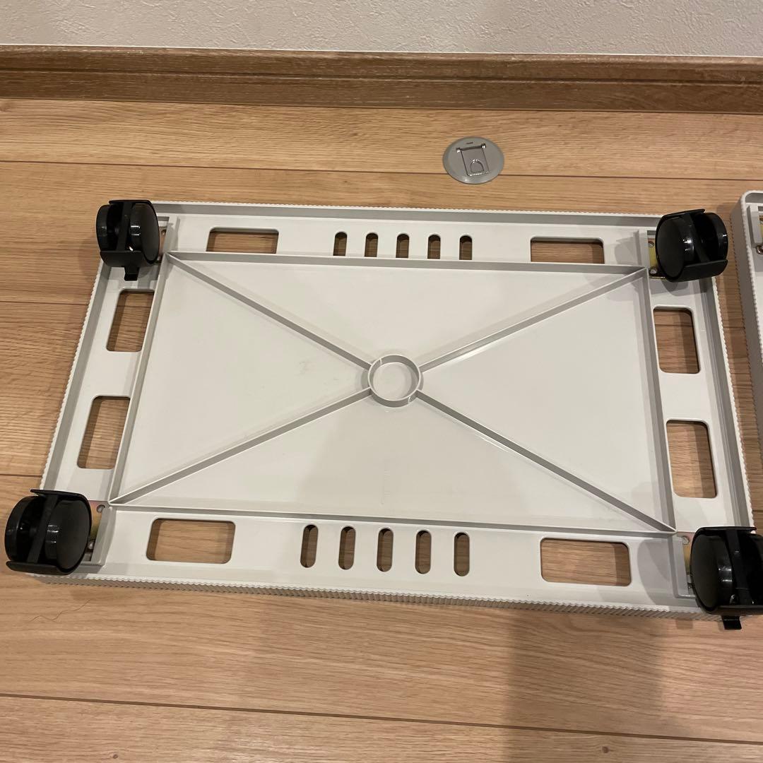 美品】タッパーウェア マルチオーガナイザーワイド用 キャスター付き