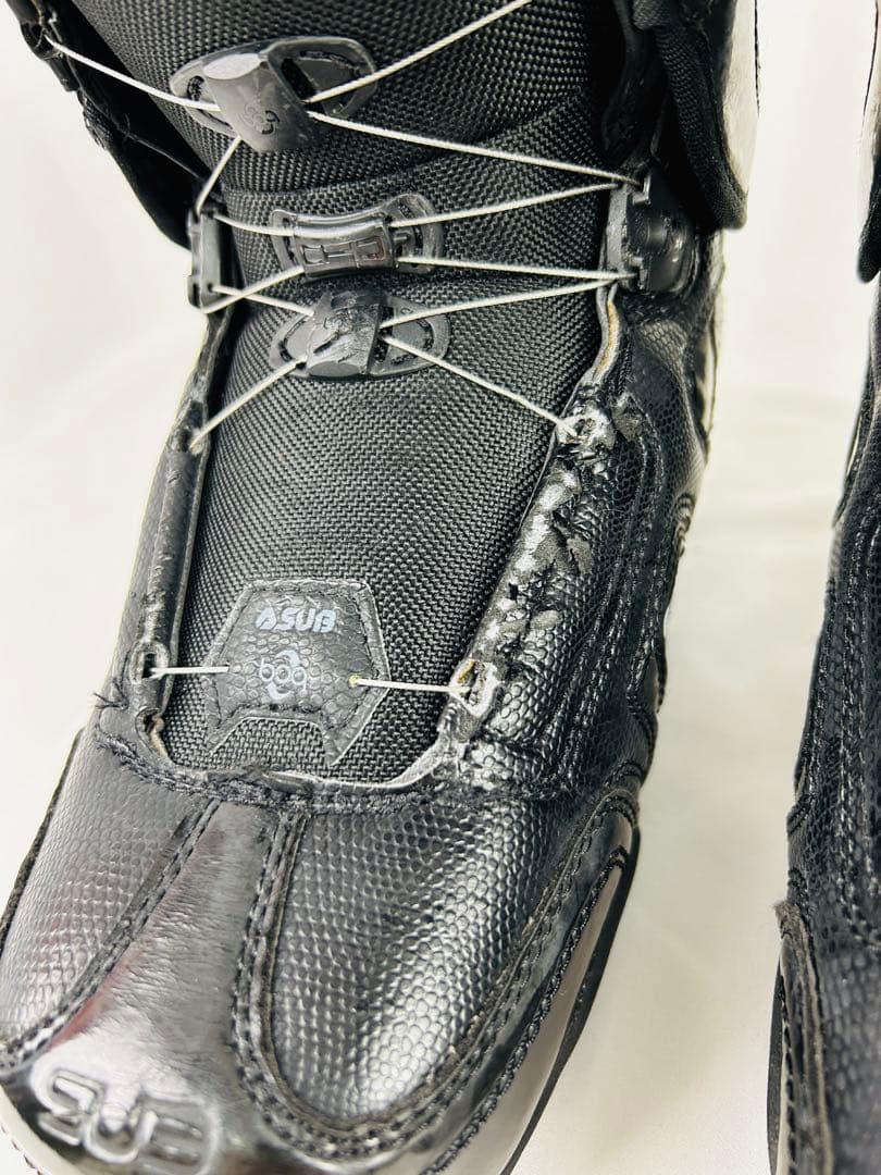 SLIB ダブルBOA スノーボードブーツ ゼブラ柄 26.5cm　スノボ