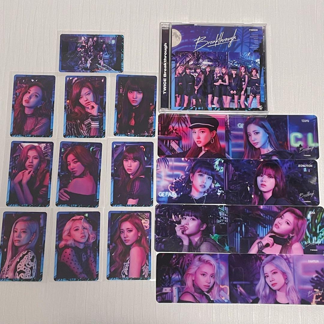 TWICE Breakthrough トレカ コンプ クリアしおり CD - メルカリ