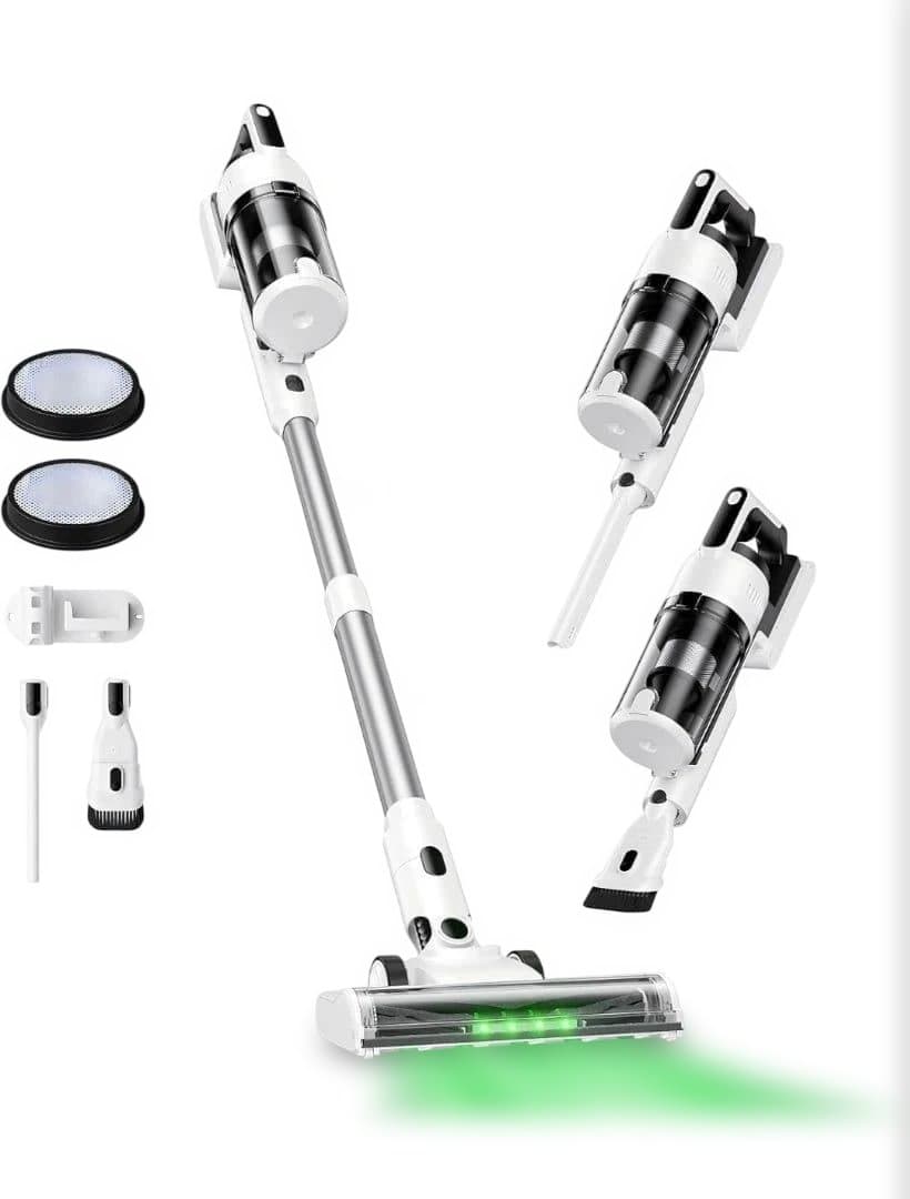 掃除機 コードレス 2025爆進化！58kPaグリーンLED搭載55分連続稼働 Amazon | 掃除機 コードレス 【2026爆進化！1月新登場 75kPa強力吸引