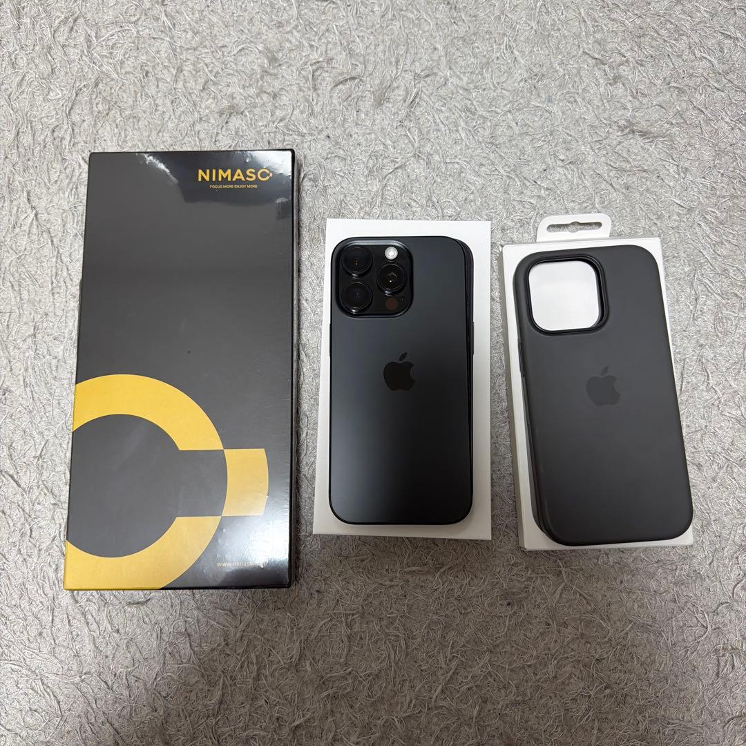 iPhone16 Pro 512GB ブラックチタニウム　保護フィルム2枚付 台数限定】アップル(Apple) iPhone 16 Pro 512GB ブラックチタニウム