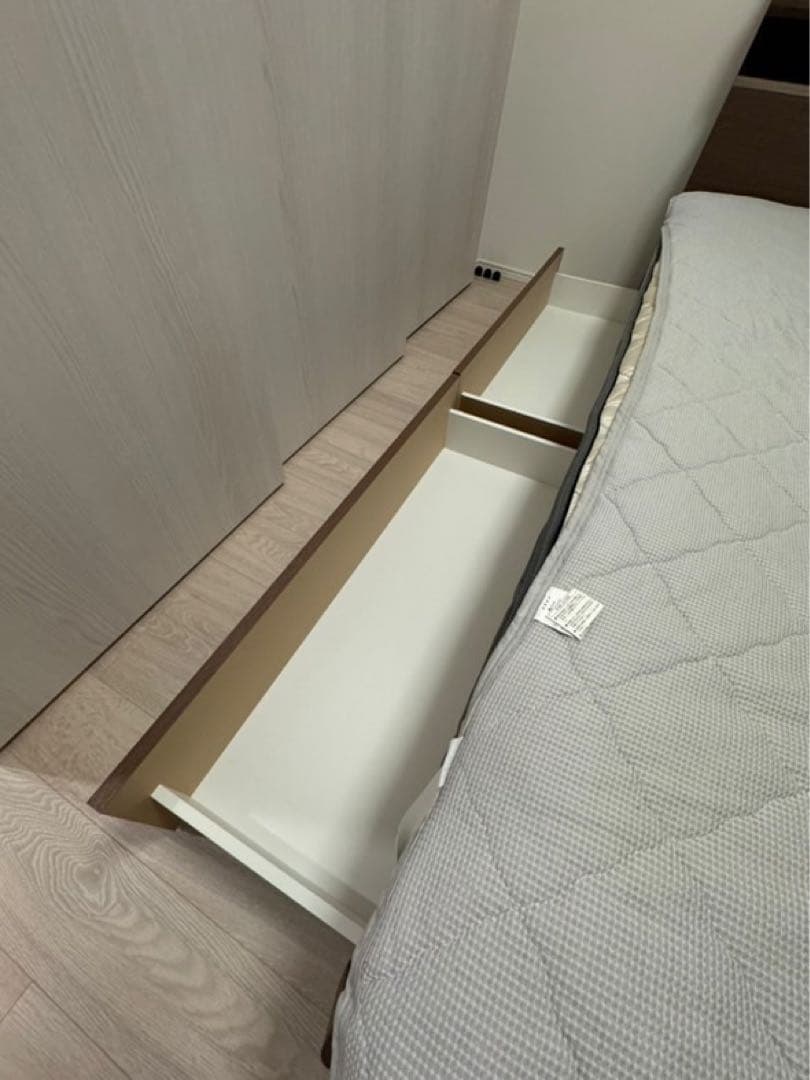 ニトリ ダブルベッドフレーム (キエンザ MBR) ミドルブラウン - メルカリ