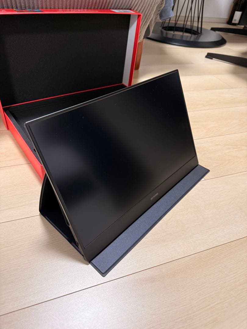 アイリスオーヤマLUCA 15.6インチポータブルモニターDP-EF164S-B ポータブルモニター 15.6インチ FHD LUCA DP-EF164S-B ブラック 110455