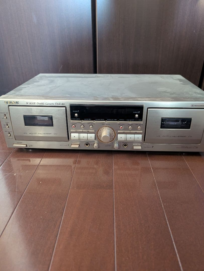TEAC W-860R ダブルカセットデッキ 美品 ダブルカセットデッキ TEAC ティアック W-860R ブラック TEAC W-860R