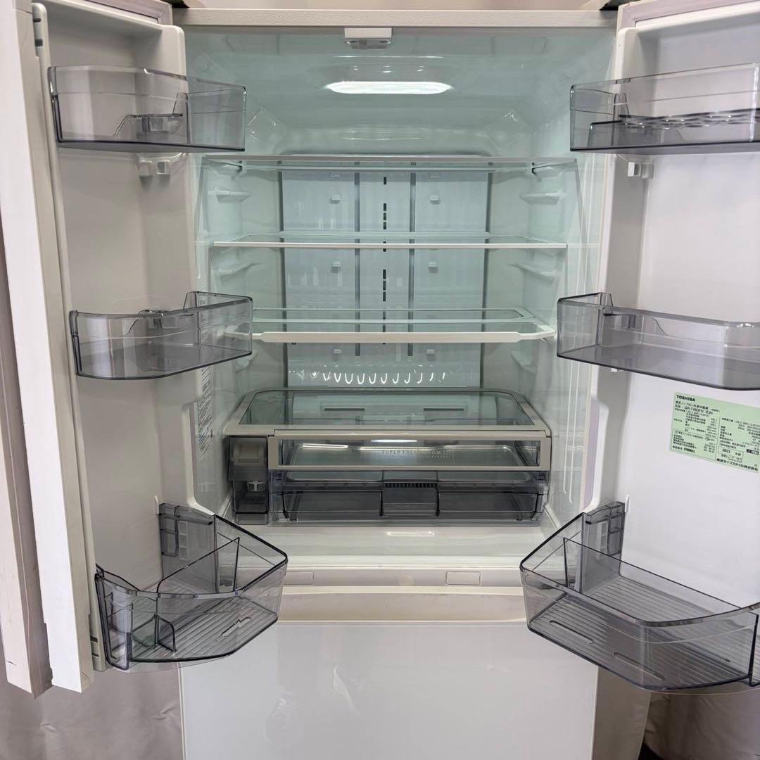 144冷蔵庫 400ℓ〜500ℓ 東芝 大型 安い 綺麗 フレンチドア 設置無料