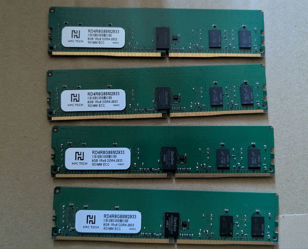 サーバー用 DDR4 2933 8GB 4枚 合計32GB Yahoo!オークション -「ddr4 2933」(メモリ) (パーツ)の落札相場・落札価格