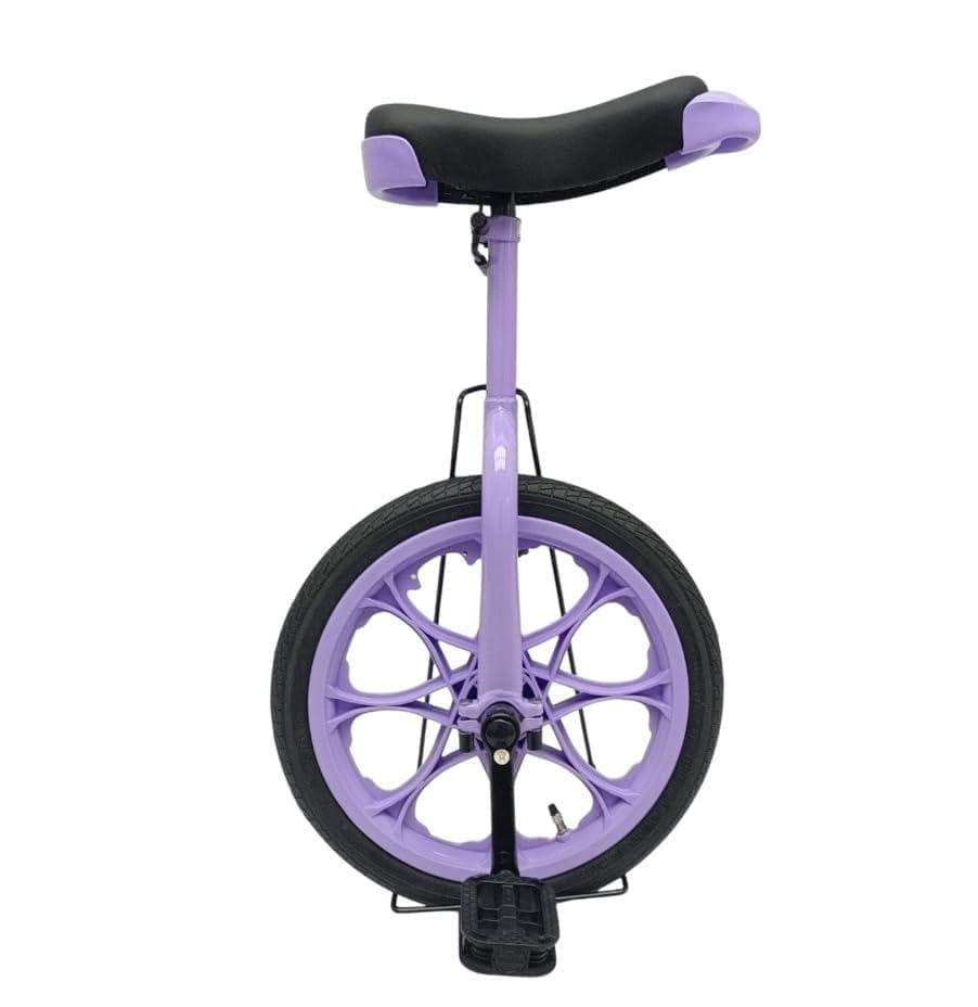 トップ(Top) 一輪車 子供 小学生 16インチ ラベンダー パープル スpo TOP 一輪車 16インチ 18インチ スタンド付 ラベンダー 子供用 軽量