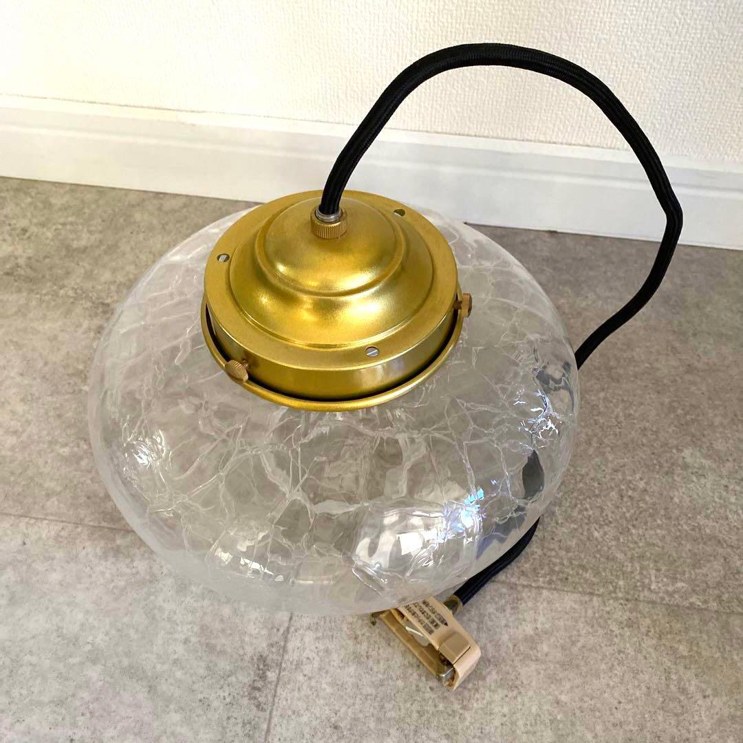 美品】unico ウニコ みかんヒビ ガラス製 ペンダントライト - メルカリ