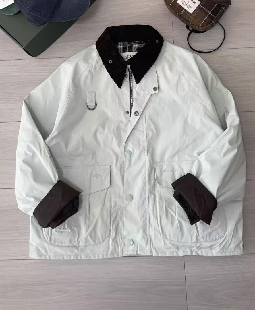 Barbour NOAH ライトグリーン ジャケット Barbour and Noah Reimagine the Beloved Bedale Jacket in New Colors