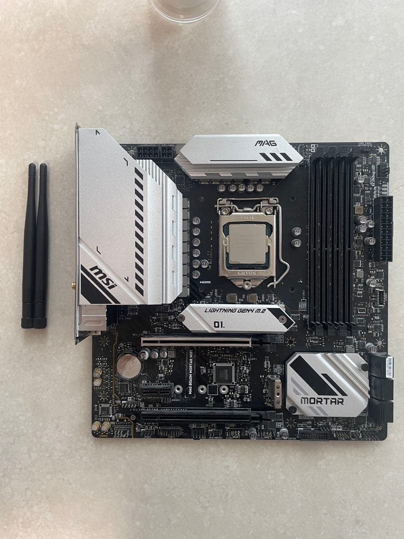 ボードセット　B560M MORTAR + i5-10400f MSI MAG B560M Mortar Wifi LGA 1200 Micro ATX DDR4 Motherboard