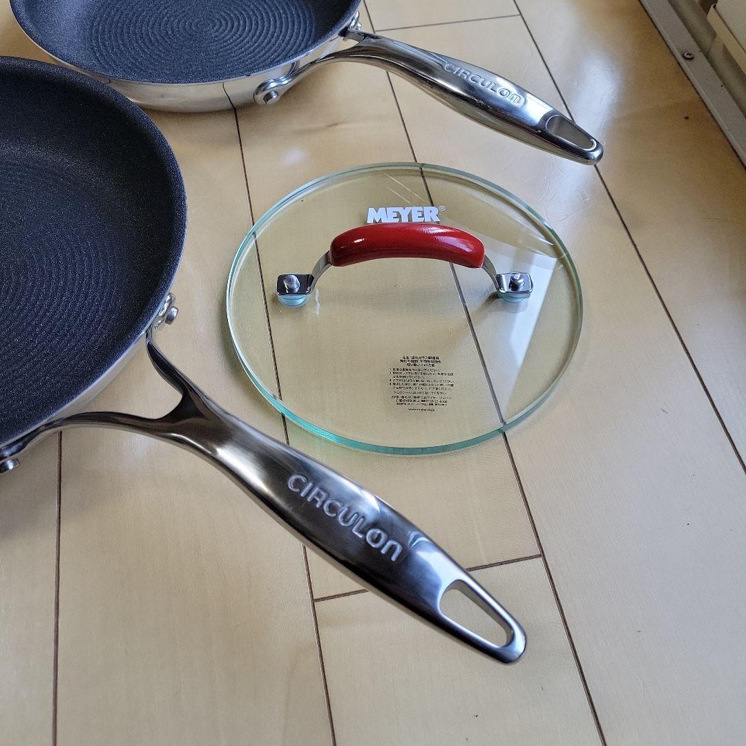 マイヤー➅サーキュロン クラッド1 22cm25cmフライパンセット - メルカリ