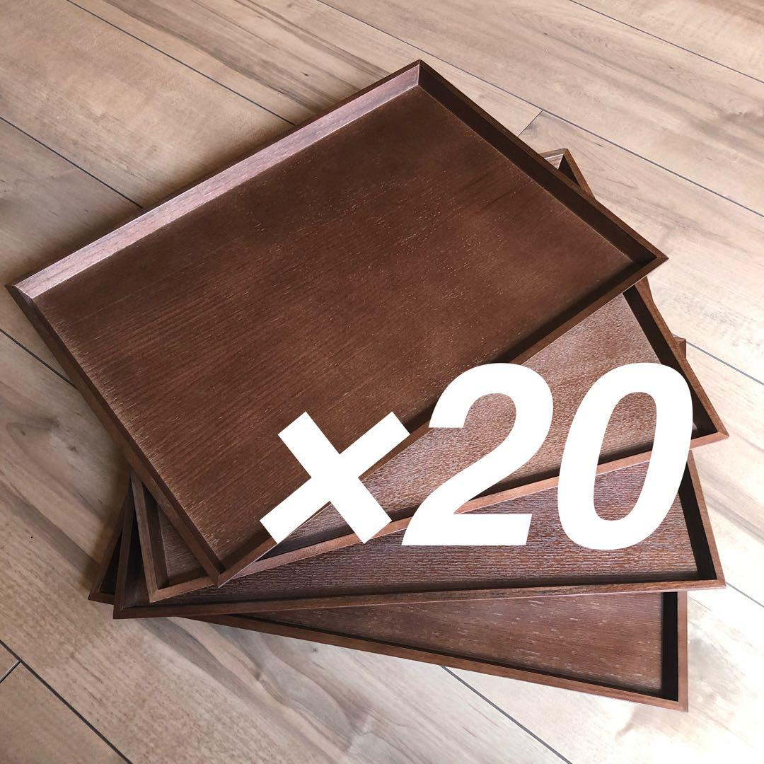 新品　木製トレー 20枚セット 木 トレイ お盆 お食事トレイ スタッキング 楽天市場】トレー 木製 Mサイズ 通販 お盆 おぼん トレイ 盆 おしゃれ