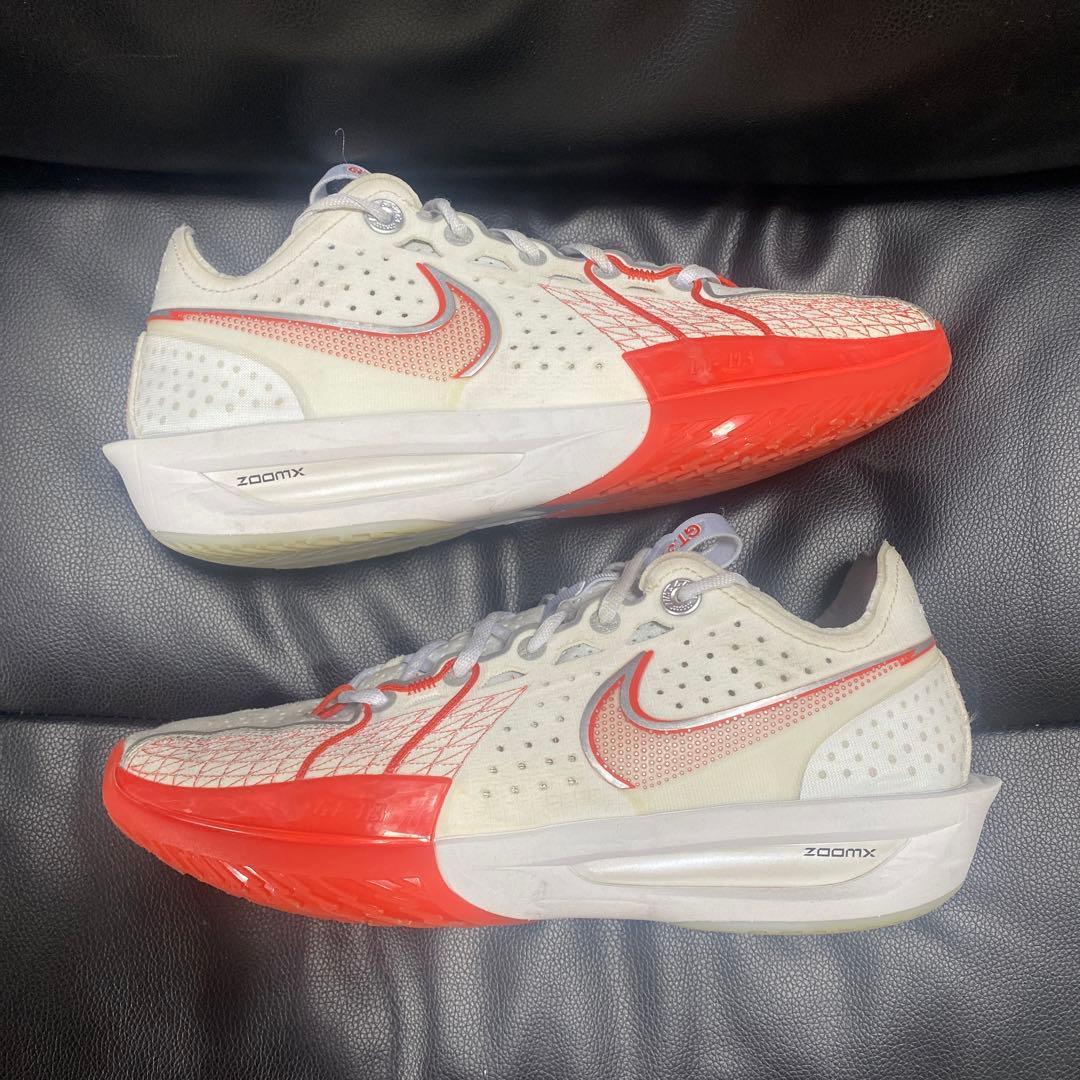 Nike GT Cut 3 バスケットボールシューズ ホワイト/レッド - メルカリ