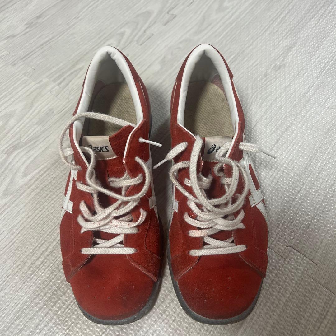 ASICS レッド トレーニングシューズ 日本製　27センチ ASICS（アシックス） （レディース）ランニングシューズ トレーニング