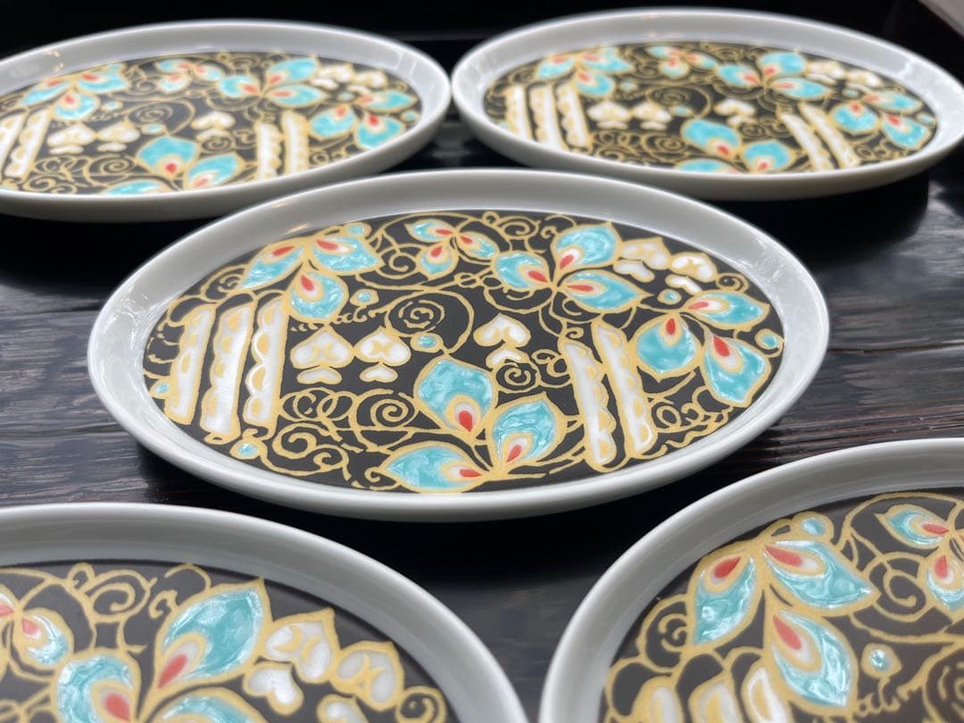 深川製磁 えんどう豆 楕円小皿揃 5枚 - メルカリ