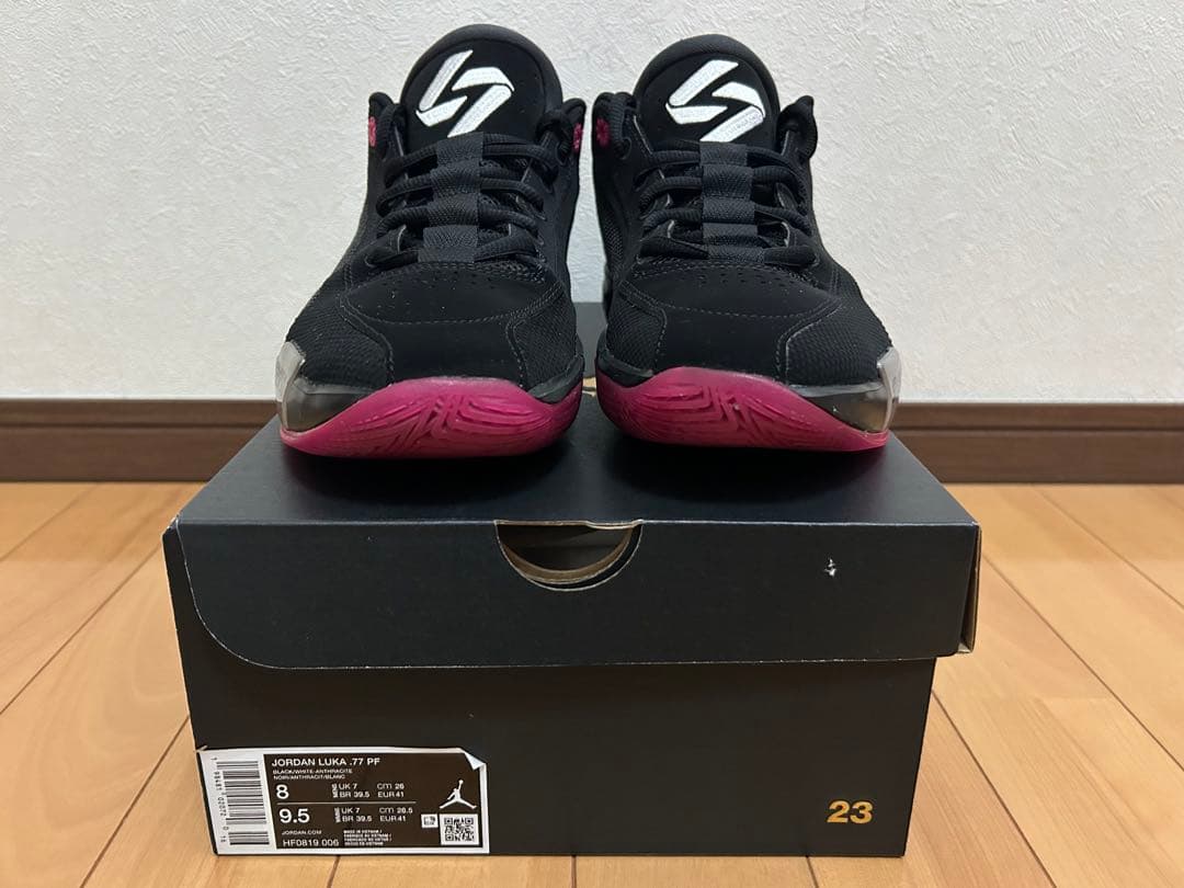 ルカ77 LUKA77 Jordan バスケットボールシューズ 黒 ピンク - メルカリ