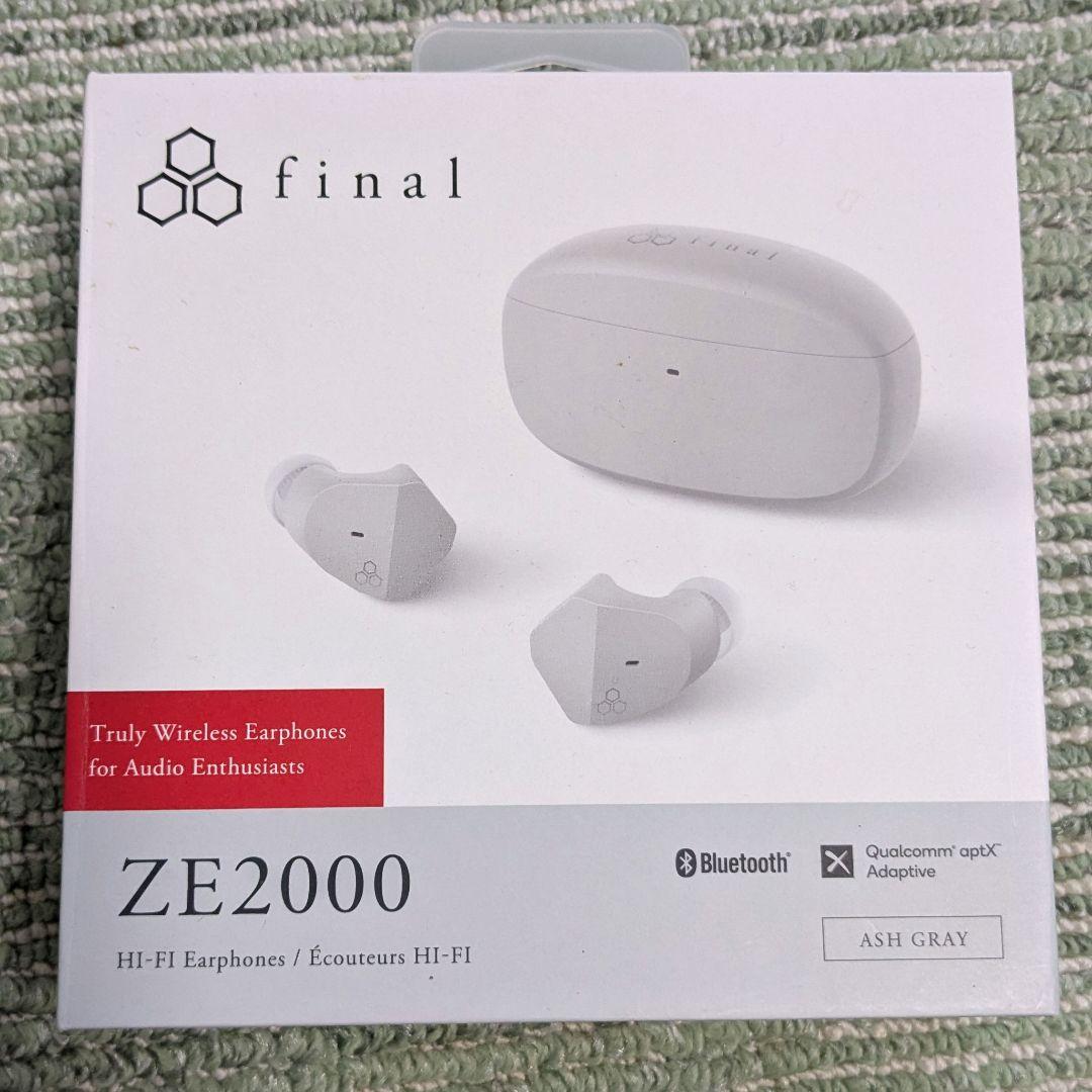 final ZE2000 ワイヤレスイヤホン 箱、アダプタ、説明書、tipsのみ