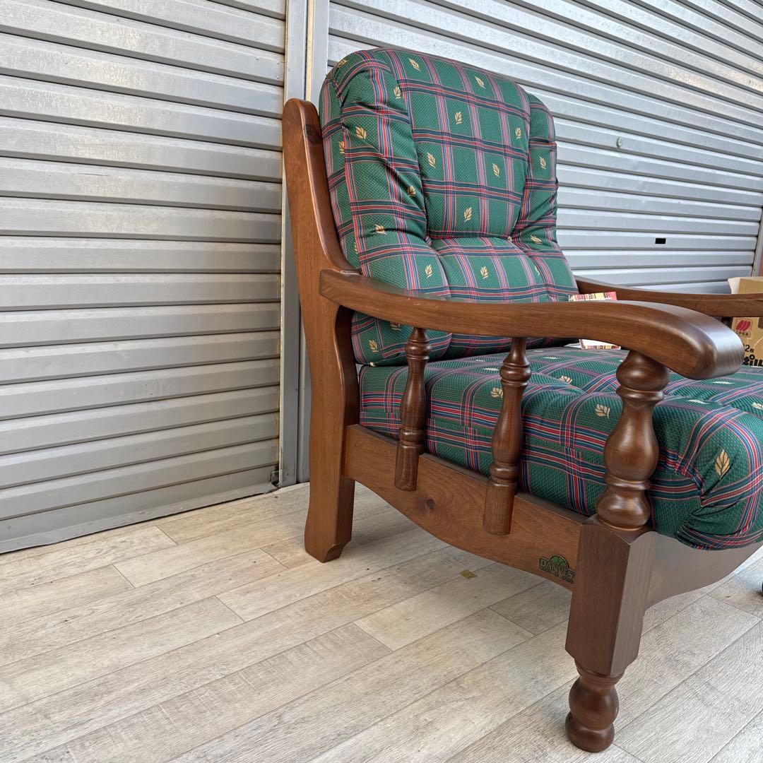 未使用品 スペイン DANVES シングルソファ ソファ 1人掛け カントリー