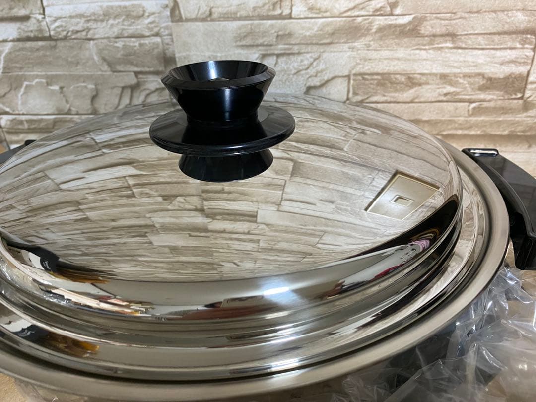 ロイヤルクイーン 浅型電気フライパン鍋 900w 未使用保管品 通電確認