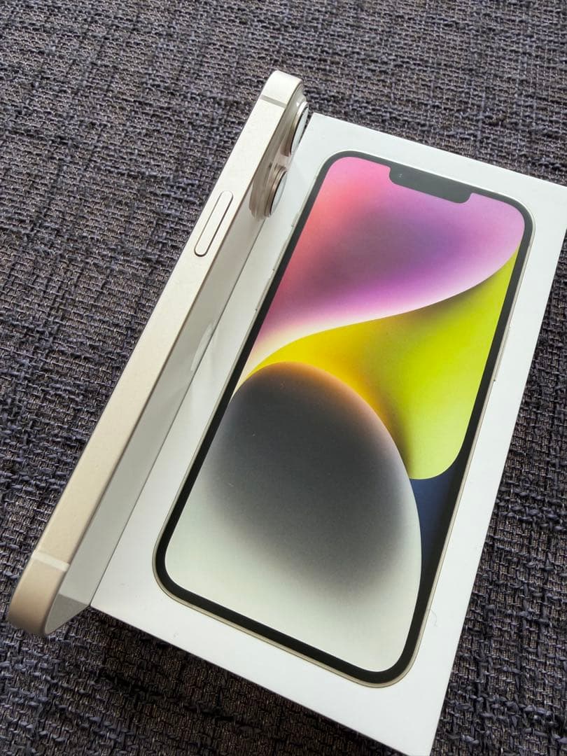 Apple iPhone 14 ホワイト 本体 箱付き - メルカリ
