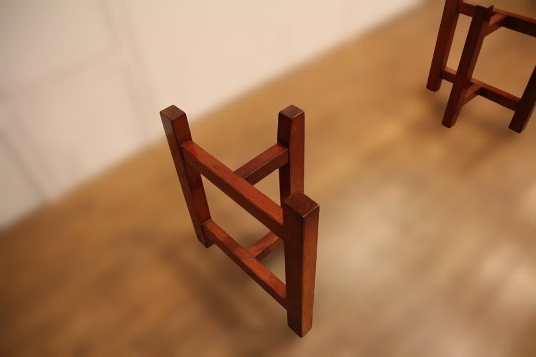 脚のみ】ケヤキ／木製ダイニングテーブル脚