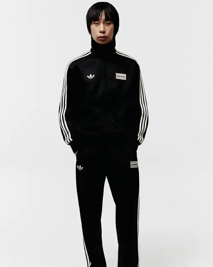 日本未発売 adidas oasis ジャージ ブラック - メルカリ